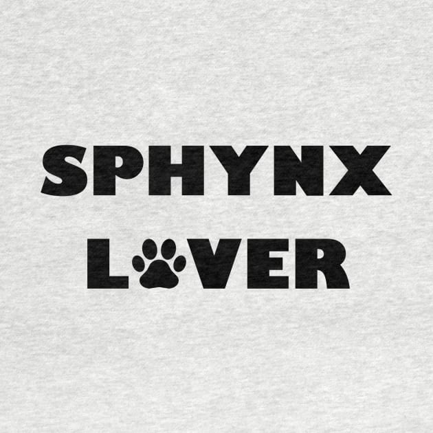 Sphynx Lover Black by Oranges